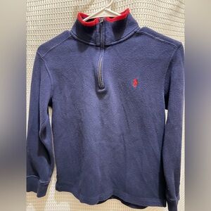 Polo by Ralph Lauren Youth Blue Half-Zip Sweater
